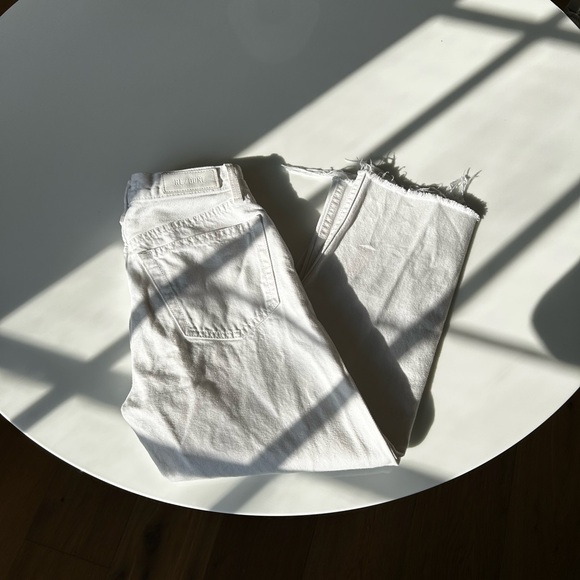 RE/DONE 70s Stove Pipe White Jeans - Picture 2 of 16